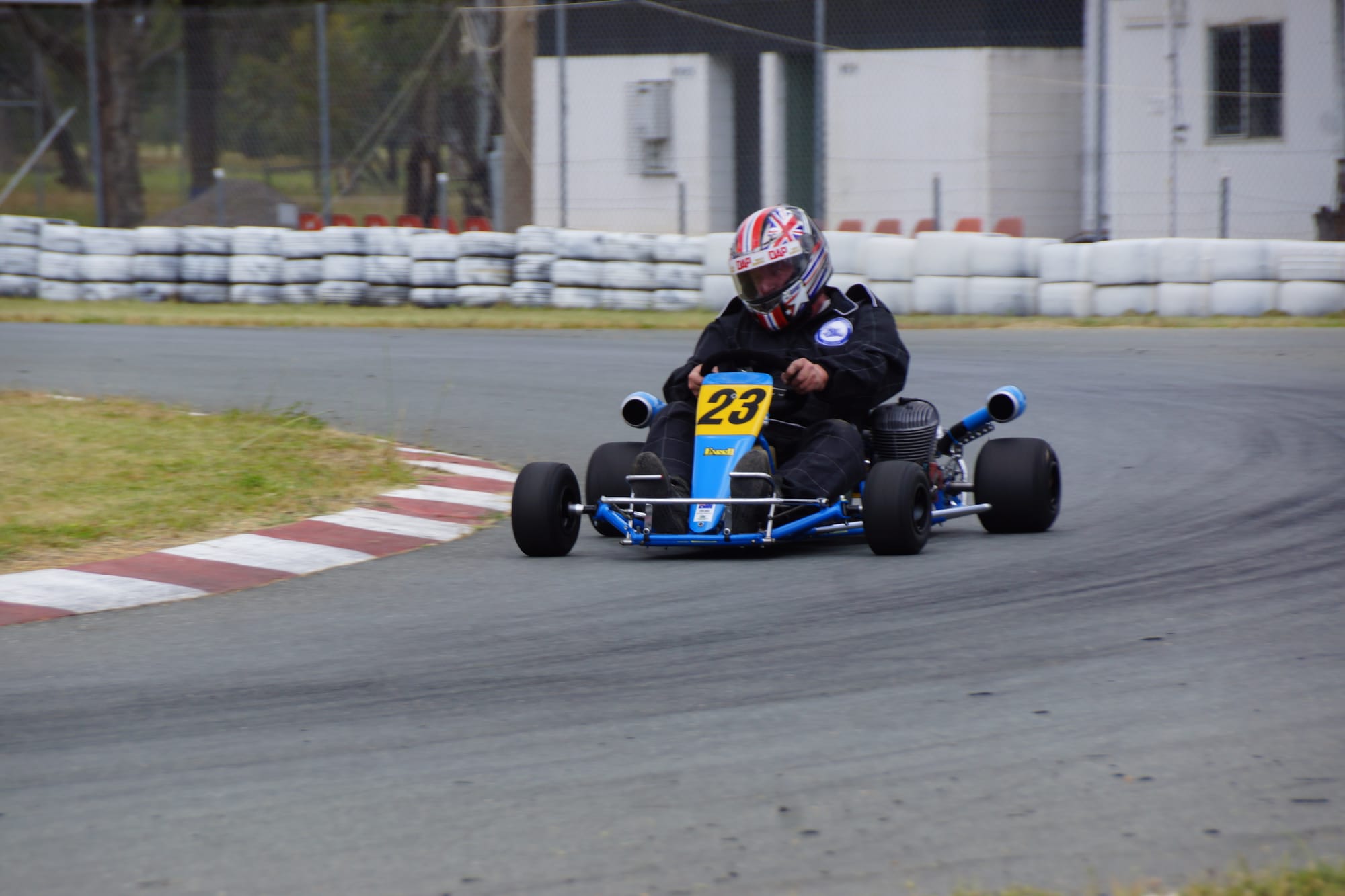 Zoom... Mark Lee burning up the track. 

