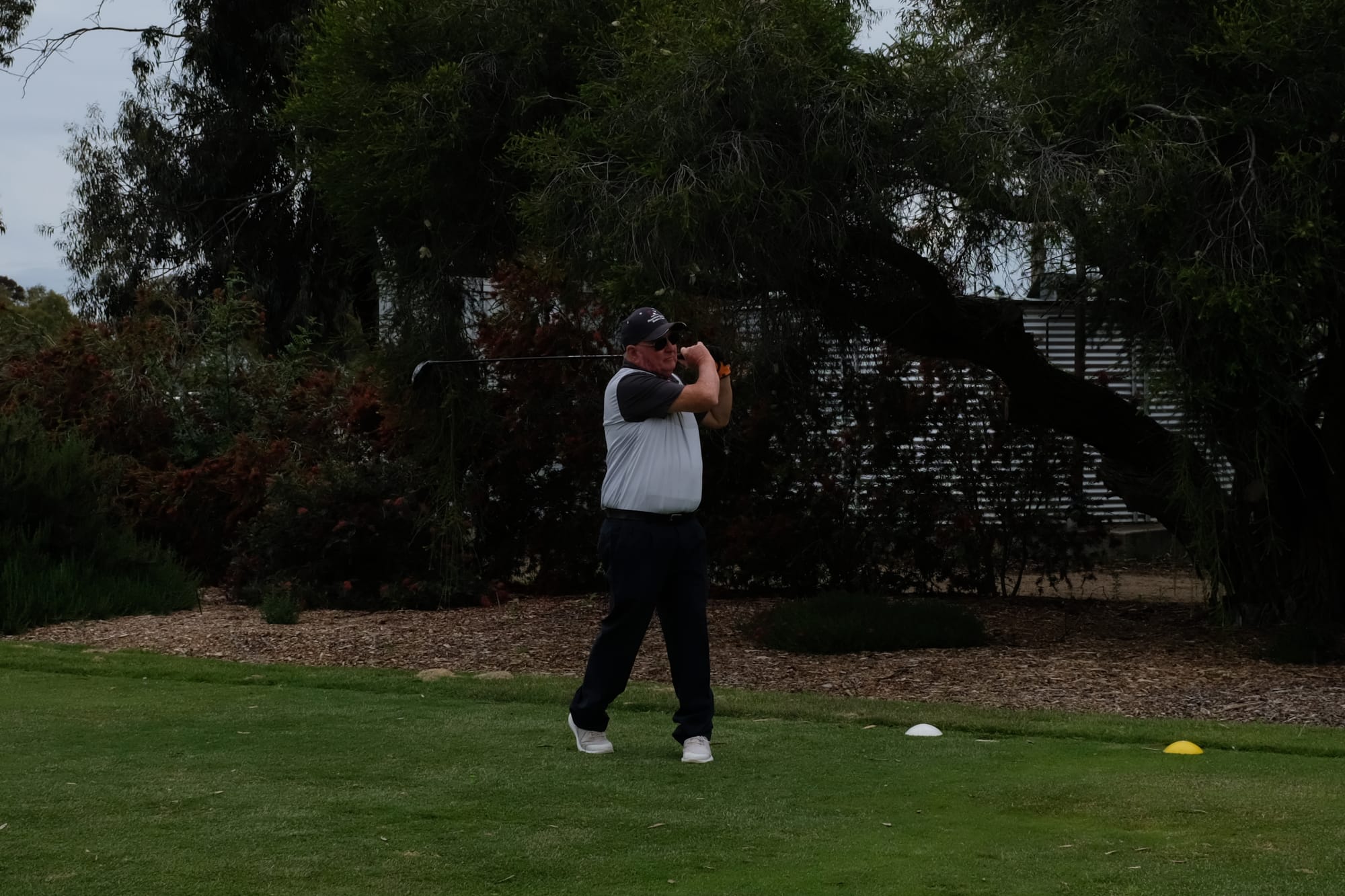 Speed thrills... Ian Hannaford hit a personal best score off the stick last Thursday.
