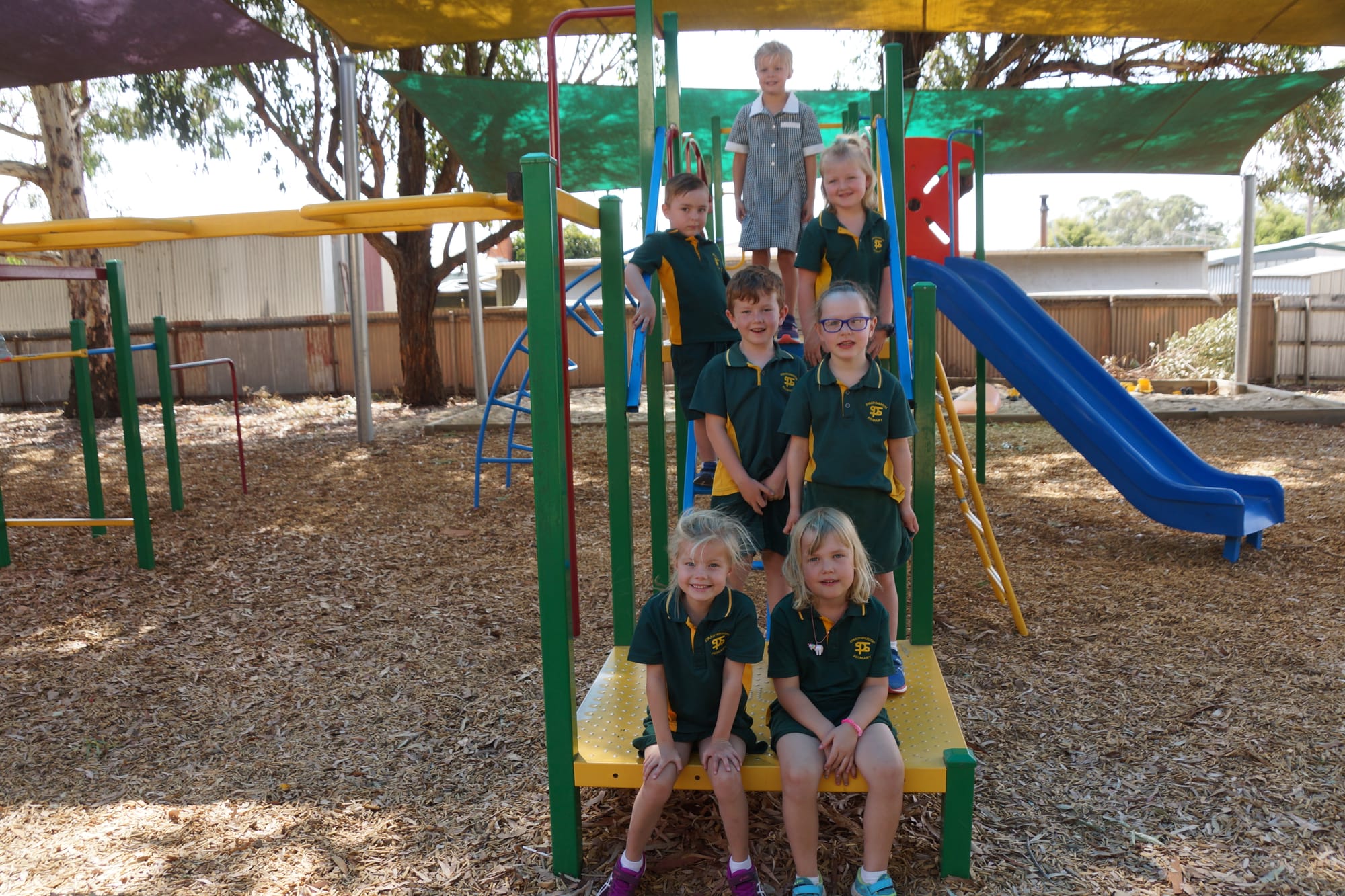 Strathy preps ... Back: April Carter.
Middle back: Izayah Edgar, Kiesha Manoy.
Middle front: Flynn Cleary, Eliza Bourchier.
Front: Macy Carter, Sienna Newell.