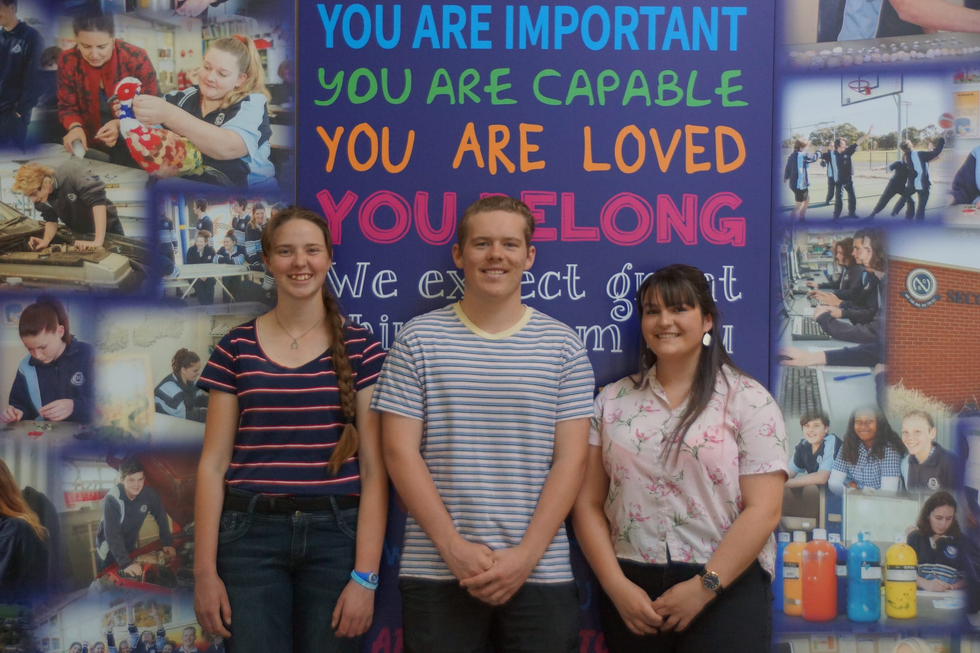 On the right path ... Aislinn Harrison, Zach McKeown and Trinity Jose all have their future plans locked down. 