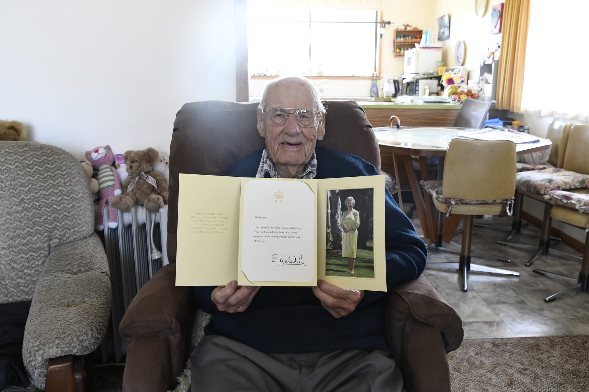 Centurion ... Bert Sutton has had an incredible life over 100 years. 