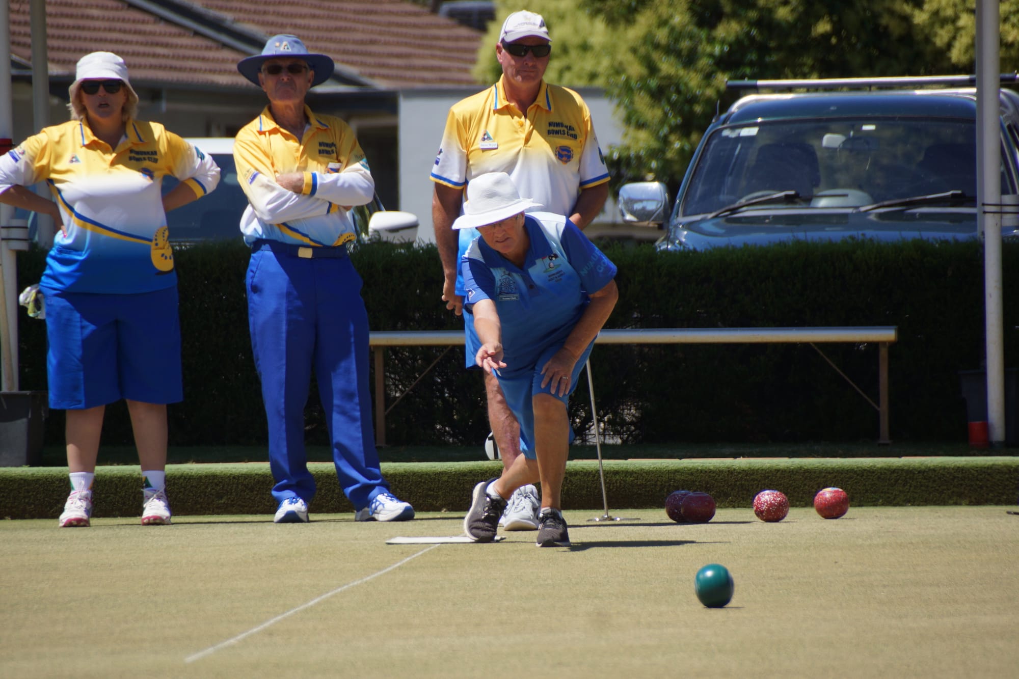 Tough loss... Yvonne Clark bowled well last Friday, but it wasn’t enough to overcome Town.