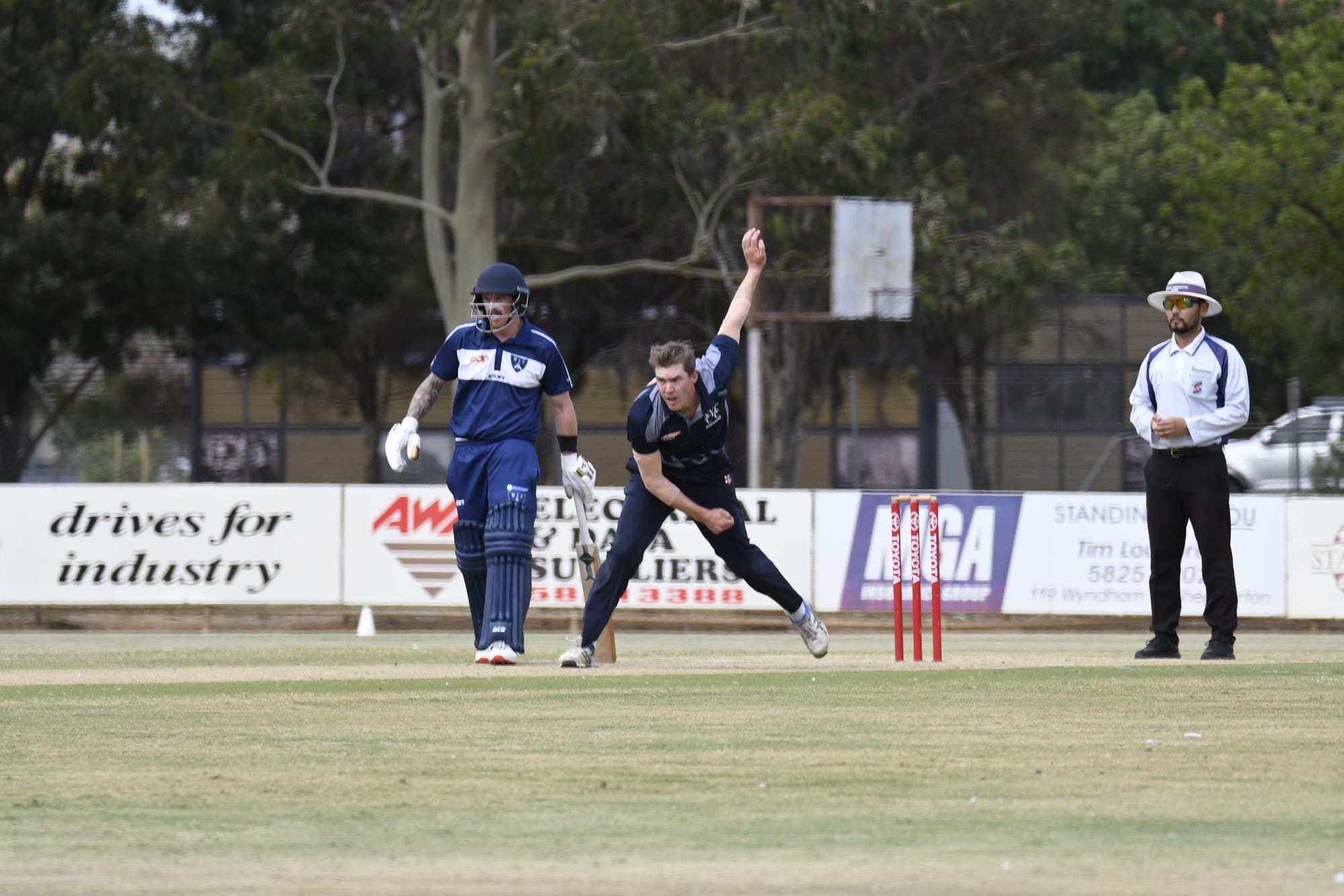 Veteran all-rounder ... Tim Braybon has been a star all year round for Numurkah, and he bowled well again on Saturday. 