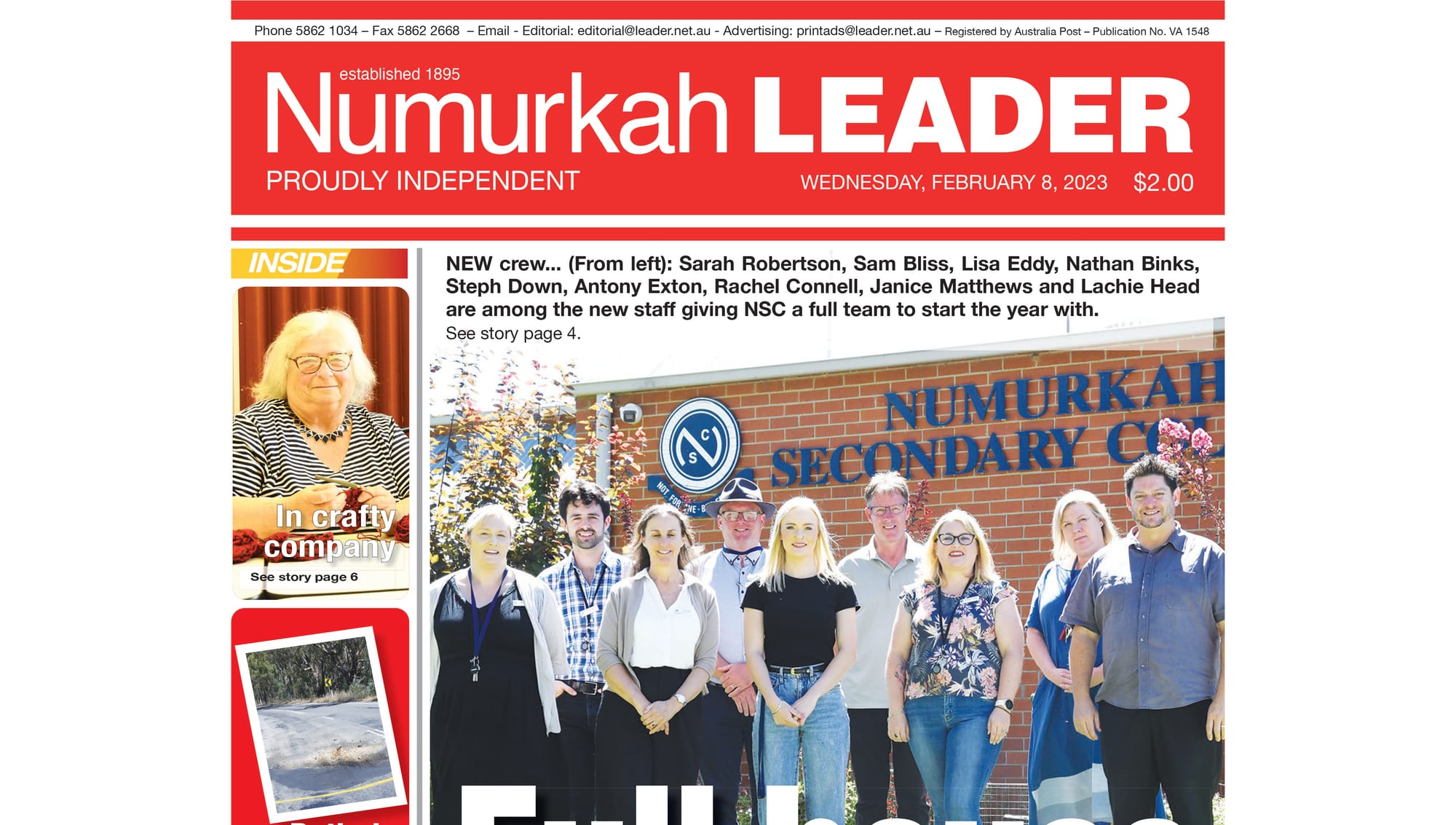 Numurkah Leader digital edition: February 8 2023