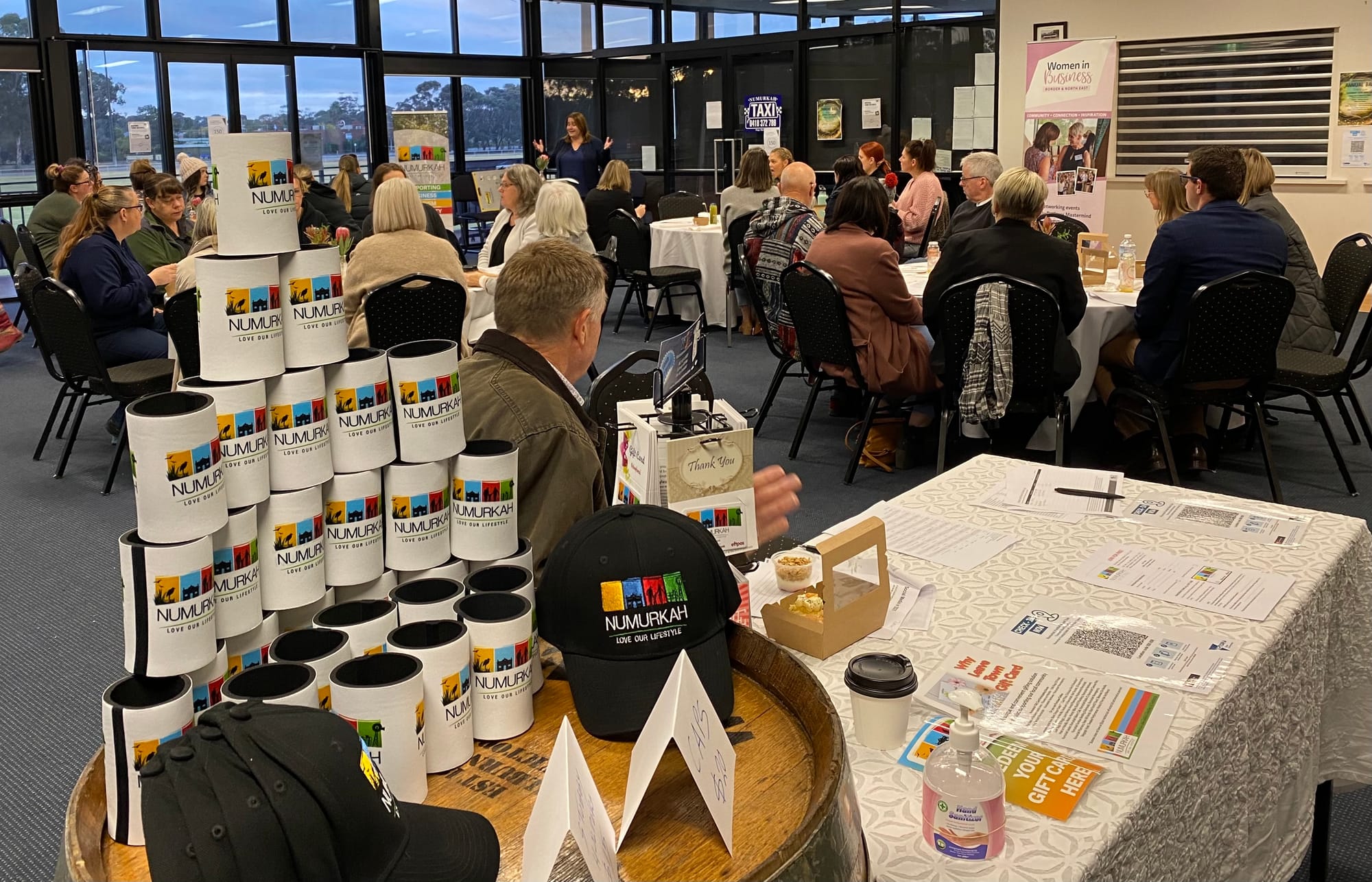 Engaging your audience... Social media and marketing expert Jenn Donovan gave Numurkah’s business people plenty to think about over breakfast recently.

