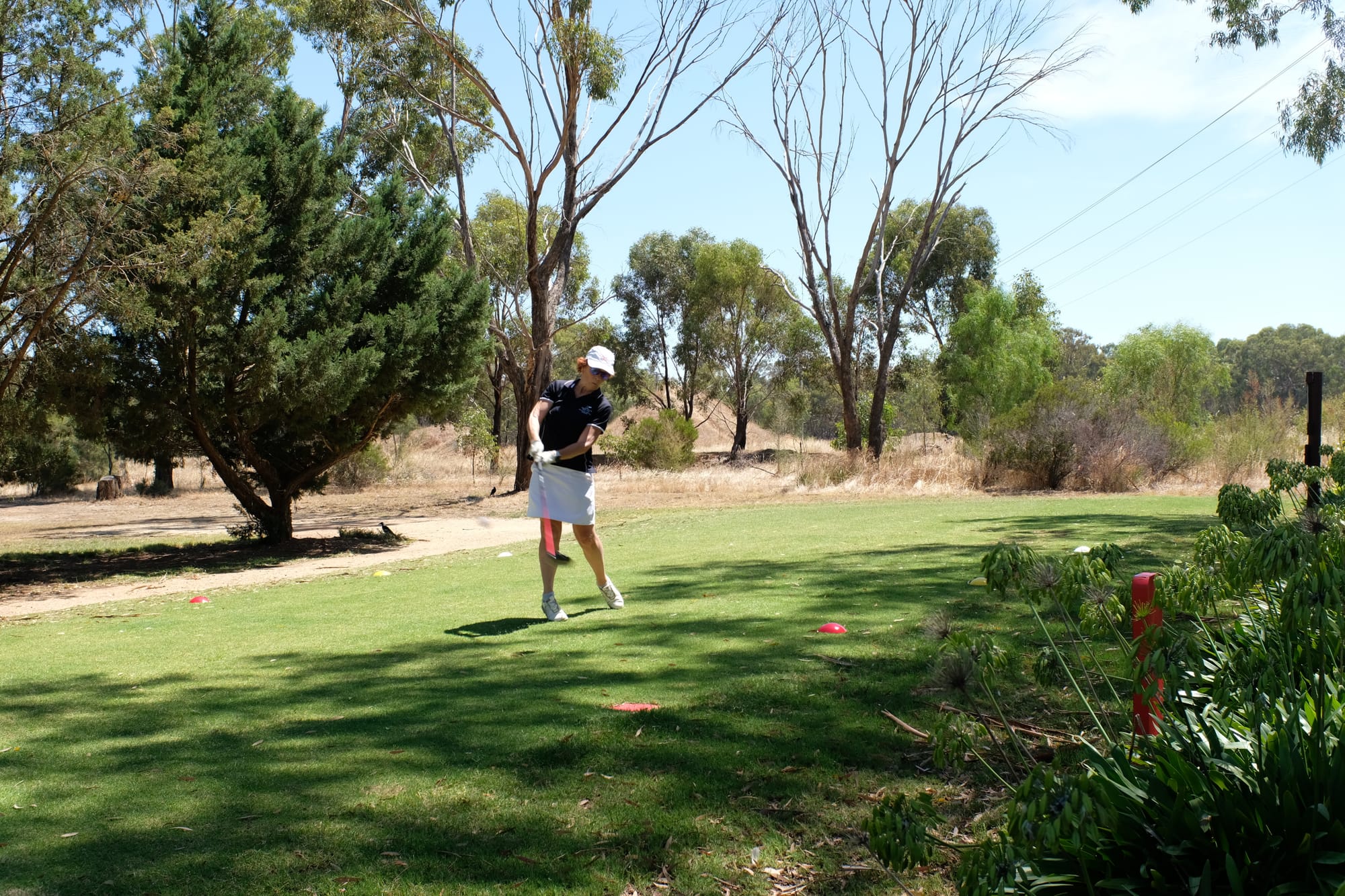 In hot form ... Bev Hutchins took out the two-day golf event, despite a poor start on Saturday. 