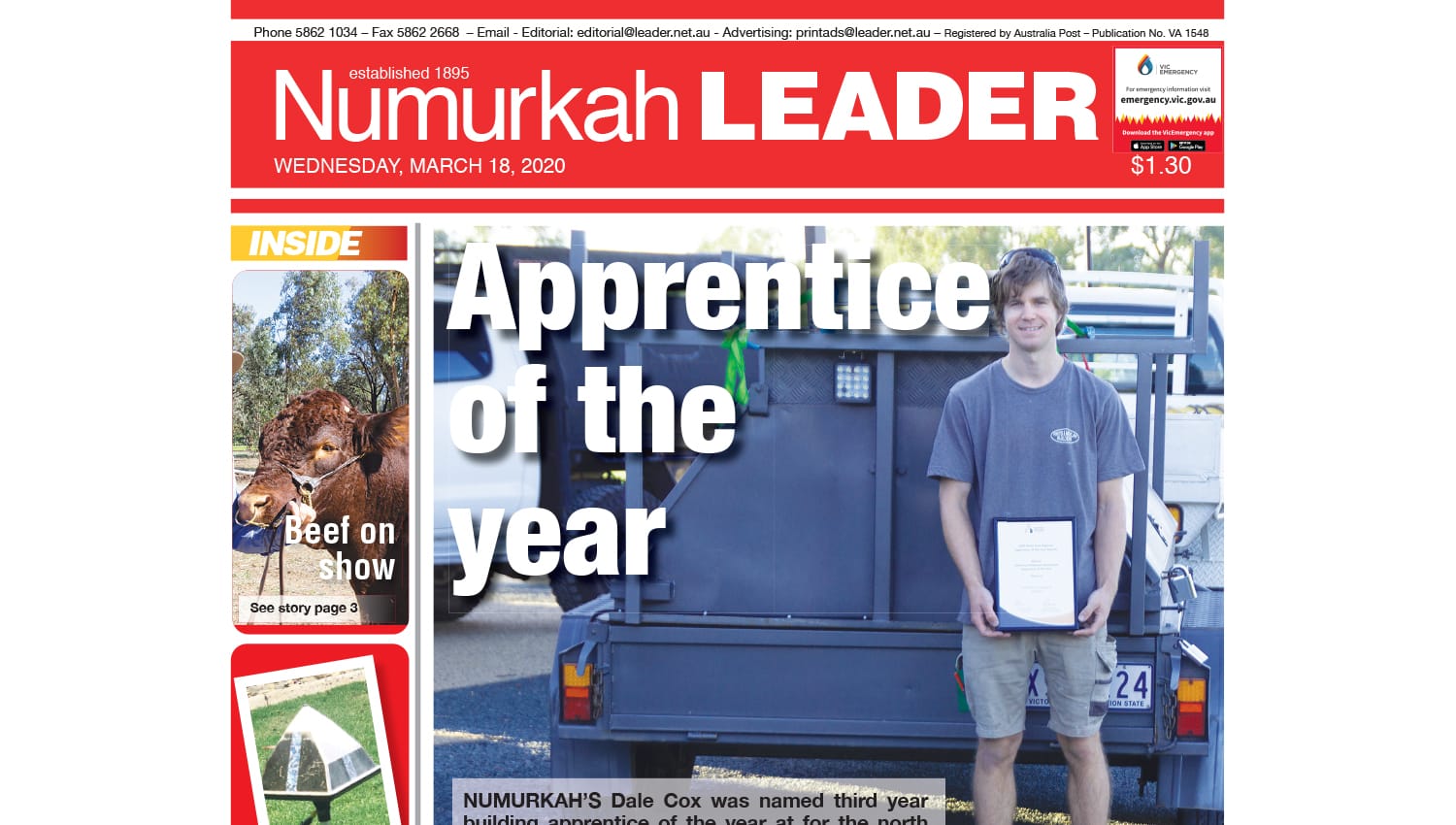 Numurkah Leader digital edition: March 18 2020