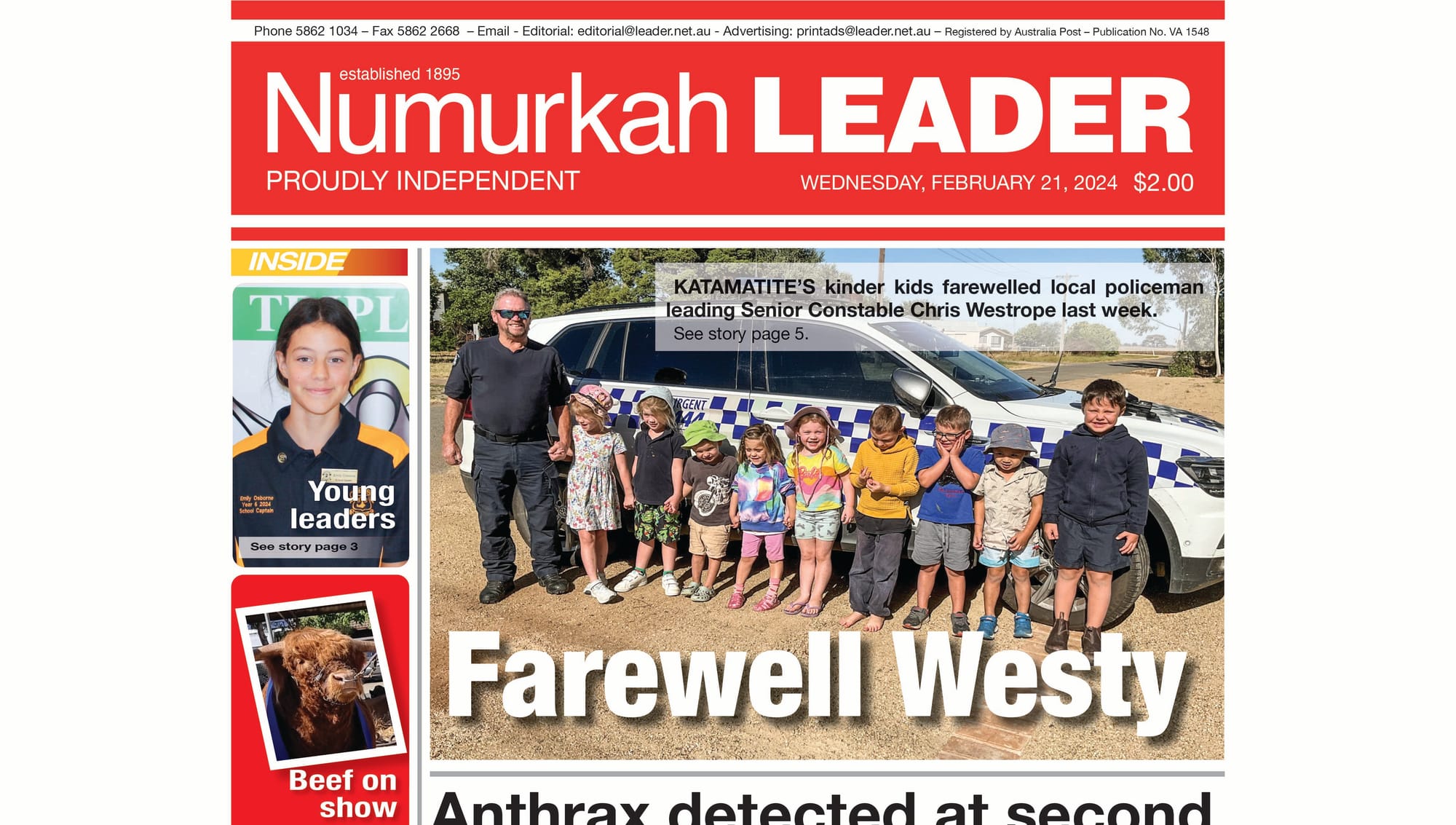 Numurkah Leader digital edition: February 21 2024