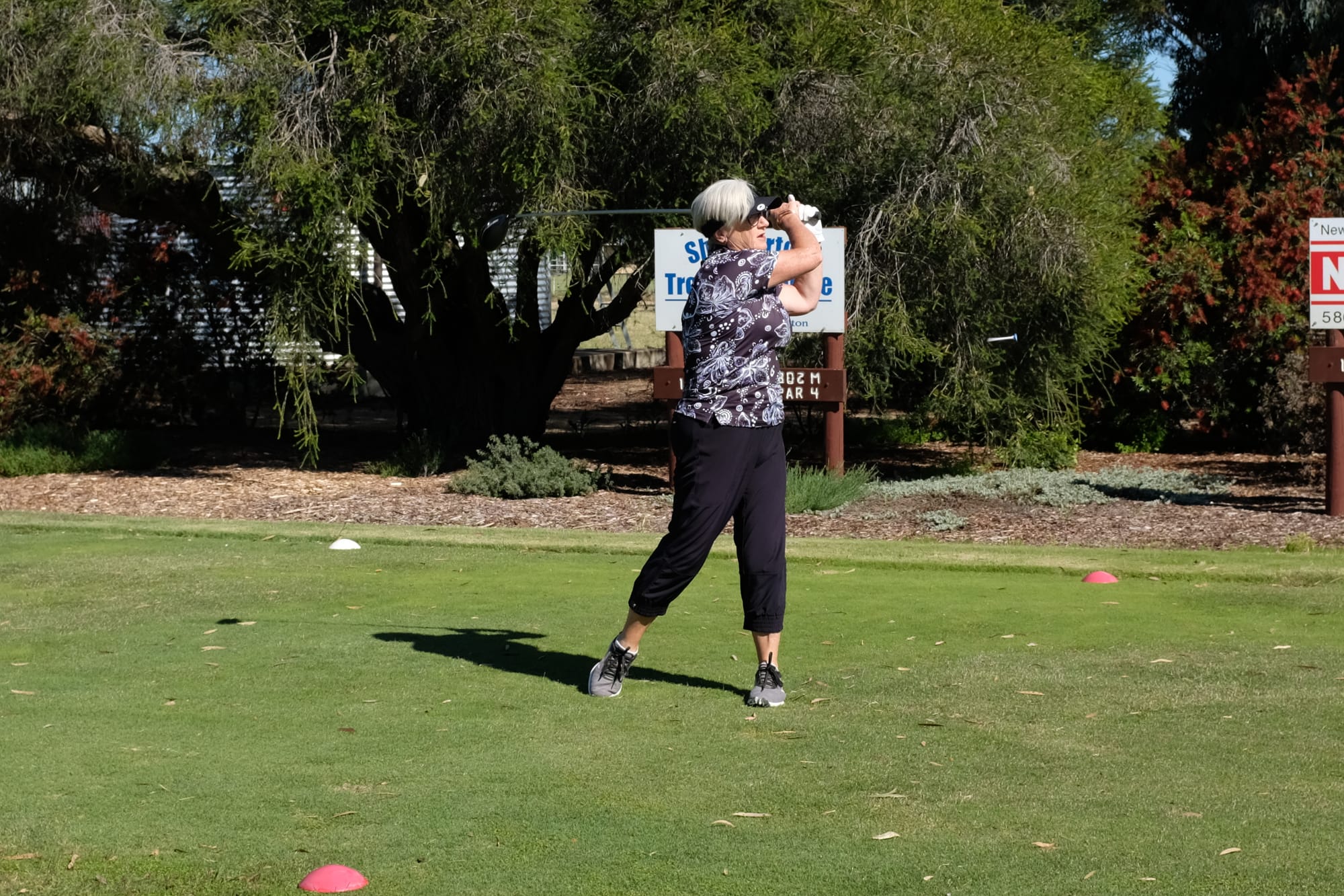 Crunch... Sue Herlihy became the first winner for the new year of the Numurkah Leader/R. & K. Smith monthly medal after a great score of 64 nett. 