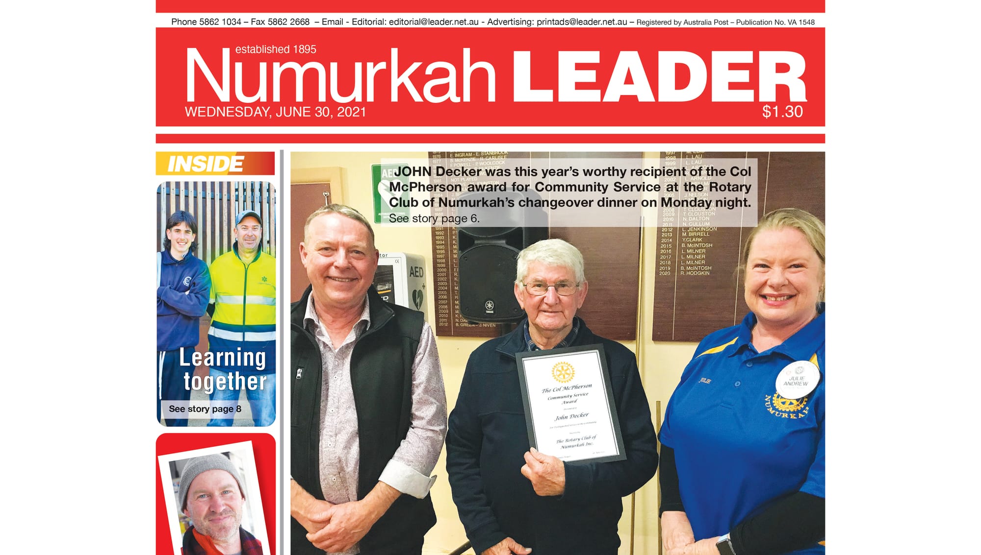 Numurkah Leader digital edition: June 30 2021