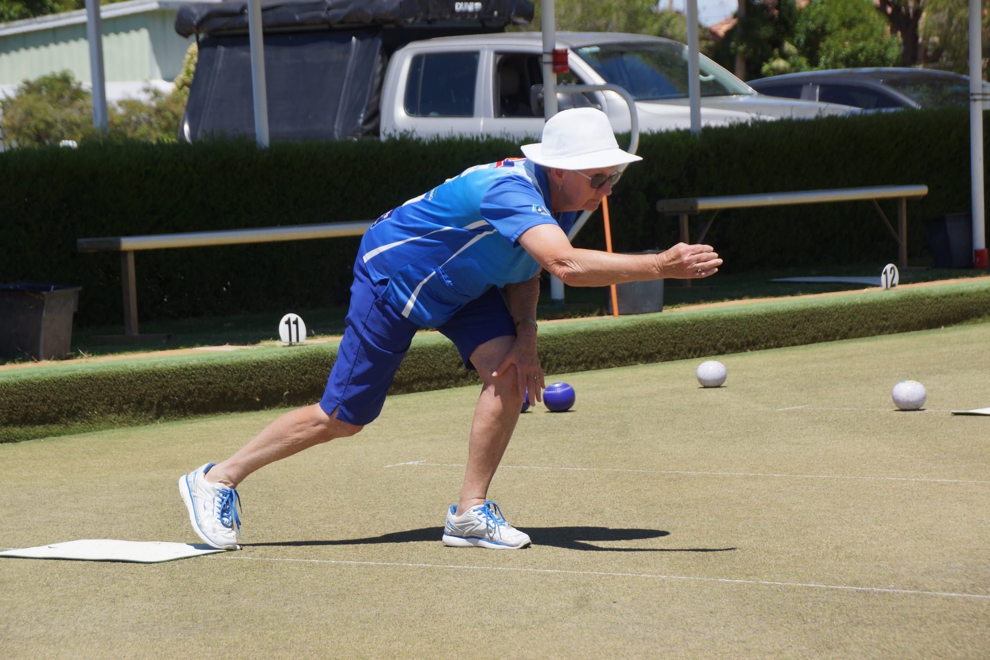 Close encounter... Jan Niven’s rink just narrowly went down in division four against Barooga  last Saturday. 