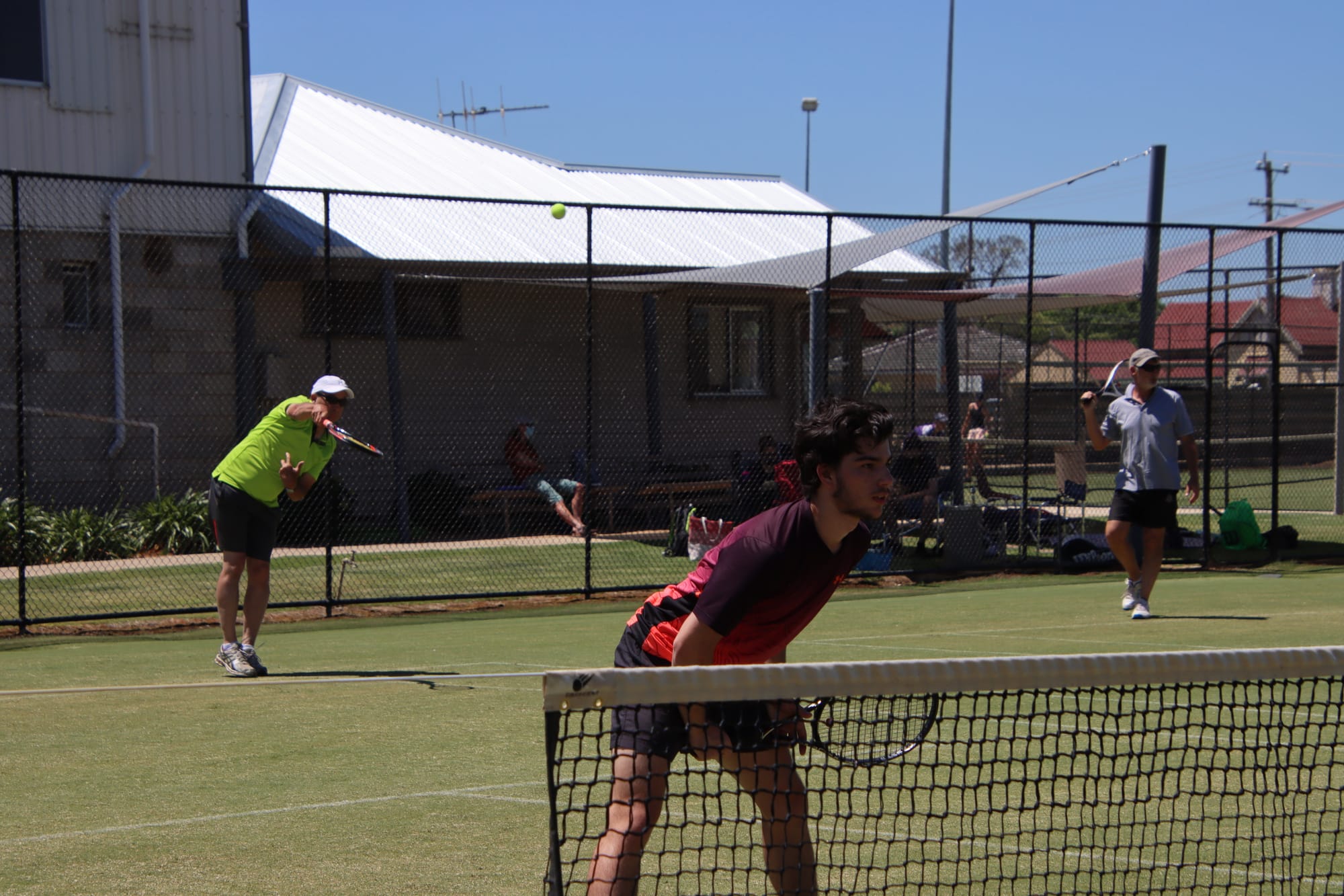 Top Penguin ... Skipper David Ludington and Michael Kam fought out a win in a tough game on Saturday.