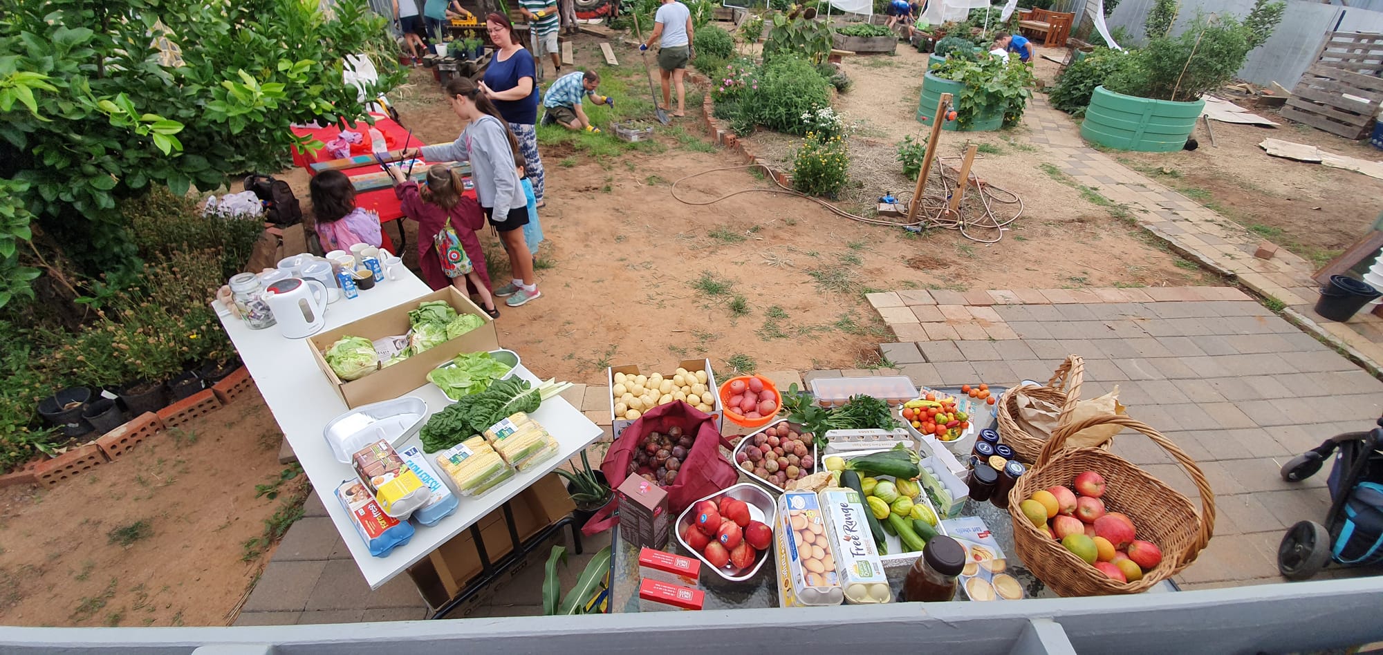 Swapsies ... An array of fresh produce and pantry goods are shared at the monthly food swap events.