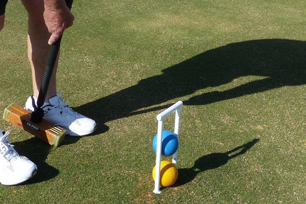A croquet jump shot
