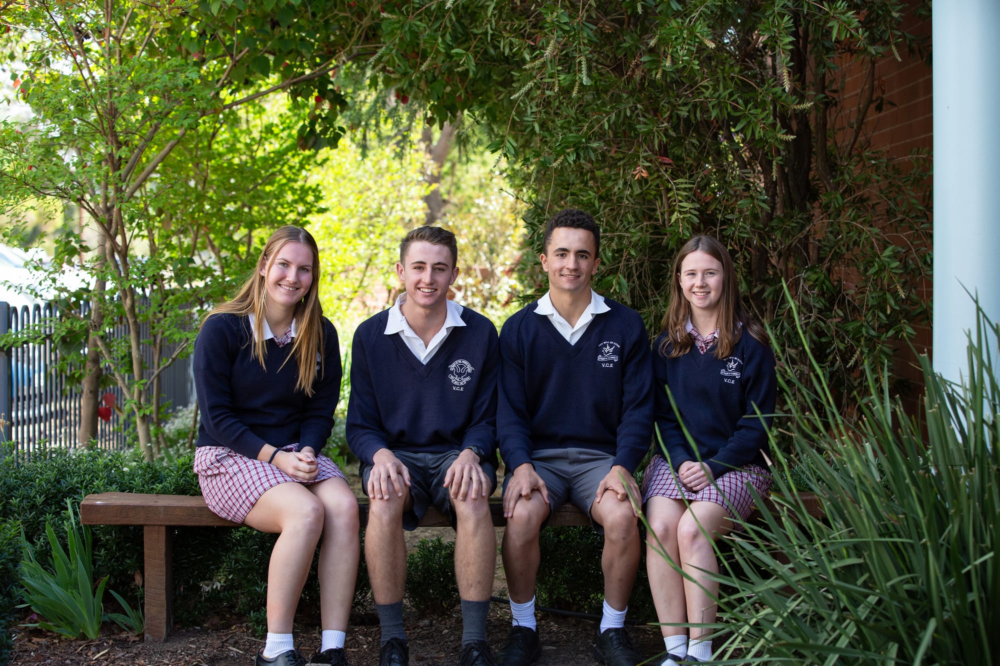 New leadership team ... Sophie McCracken, Nicholas Thorp, Luca Allen and Abbey Conroy are St Mary’s new student leaders.