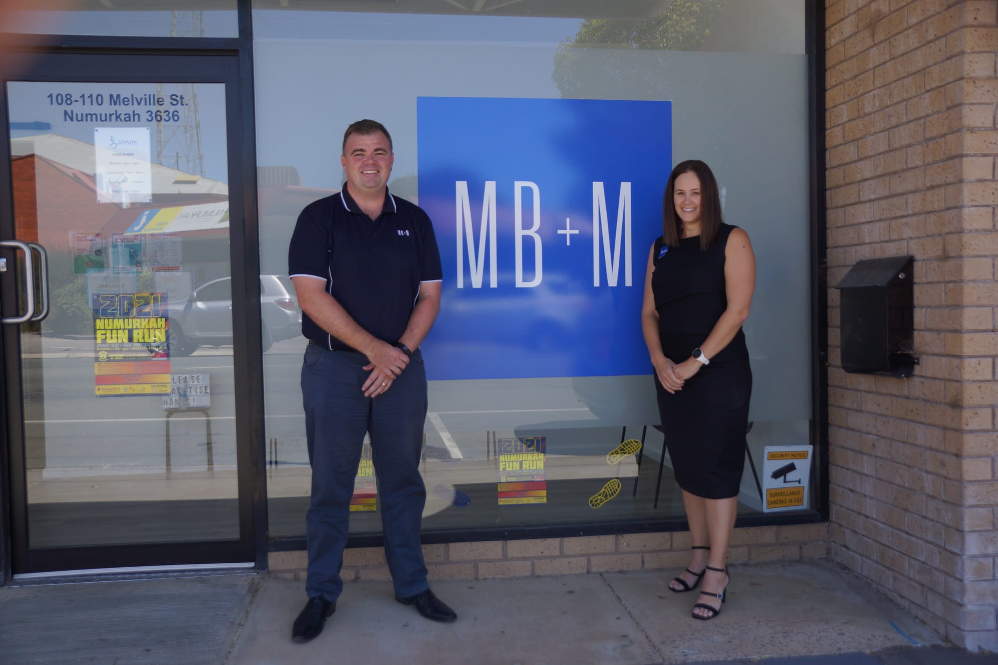 Trusted locals...Myles Martin and Adrienne Gledhill are bringing MB+M’s service, experience and reputation to Numurkah from the main street. 