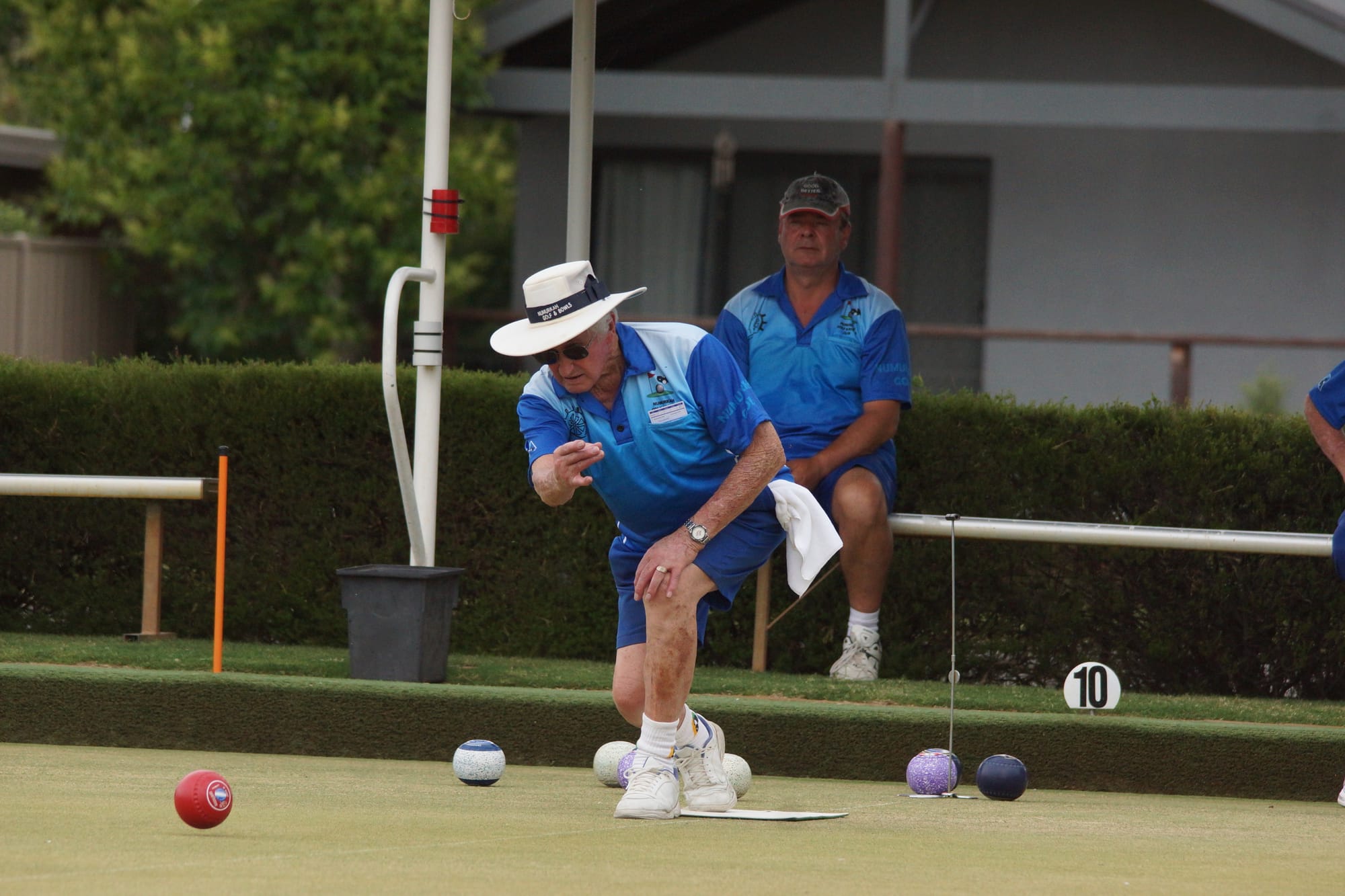 A thorough gentleman ... Alf Harrison made a welcome return to Numurkah Golf’s greens on Saturday.