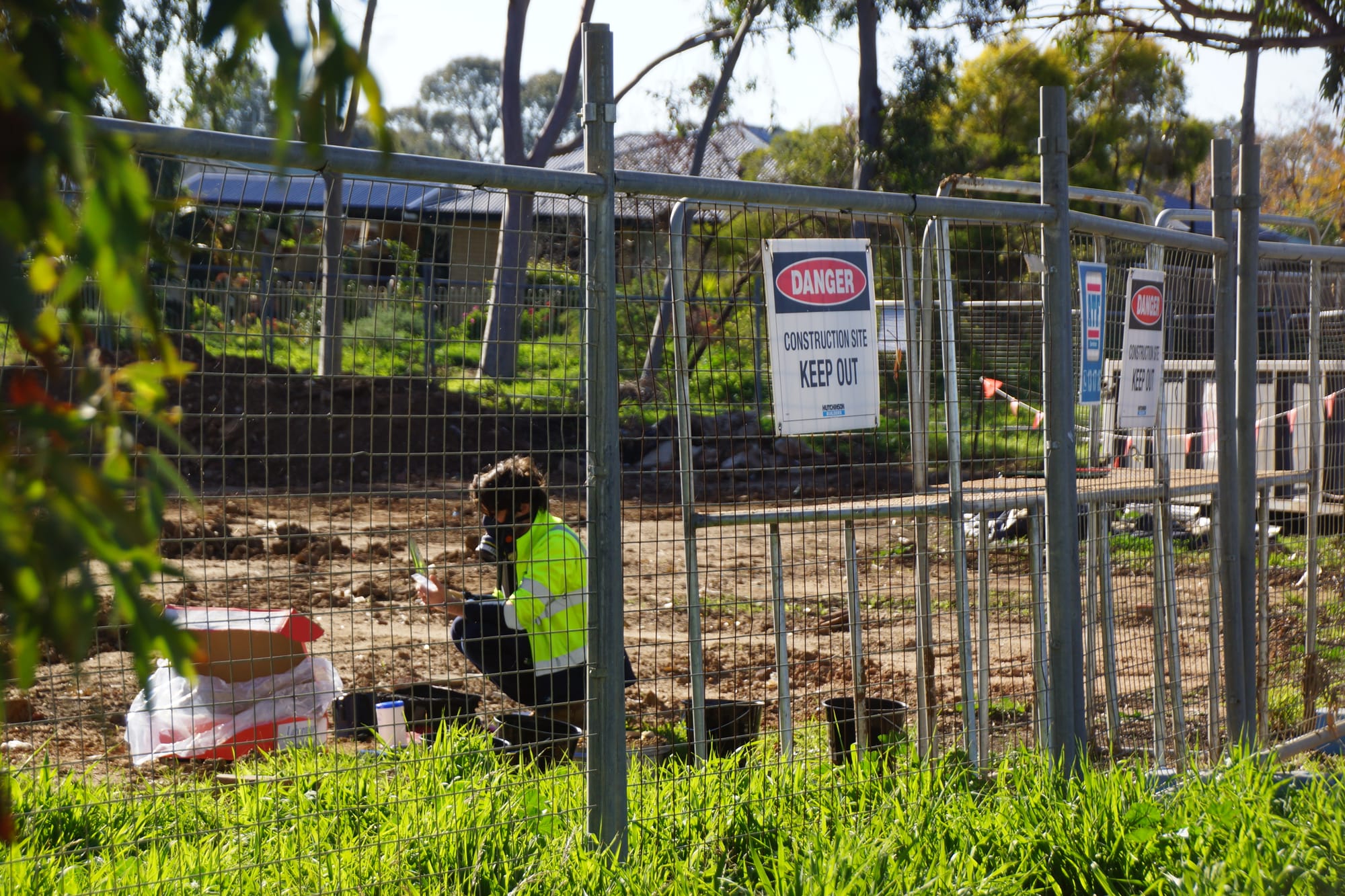 Contaminated … Soils tests being conducted at the Rowe Street site after the EPA investigation commenced and the site was closed. 