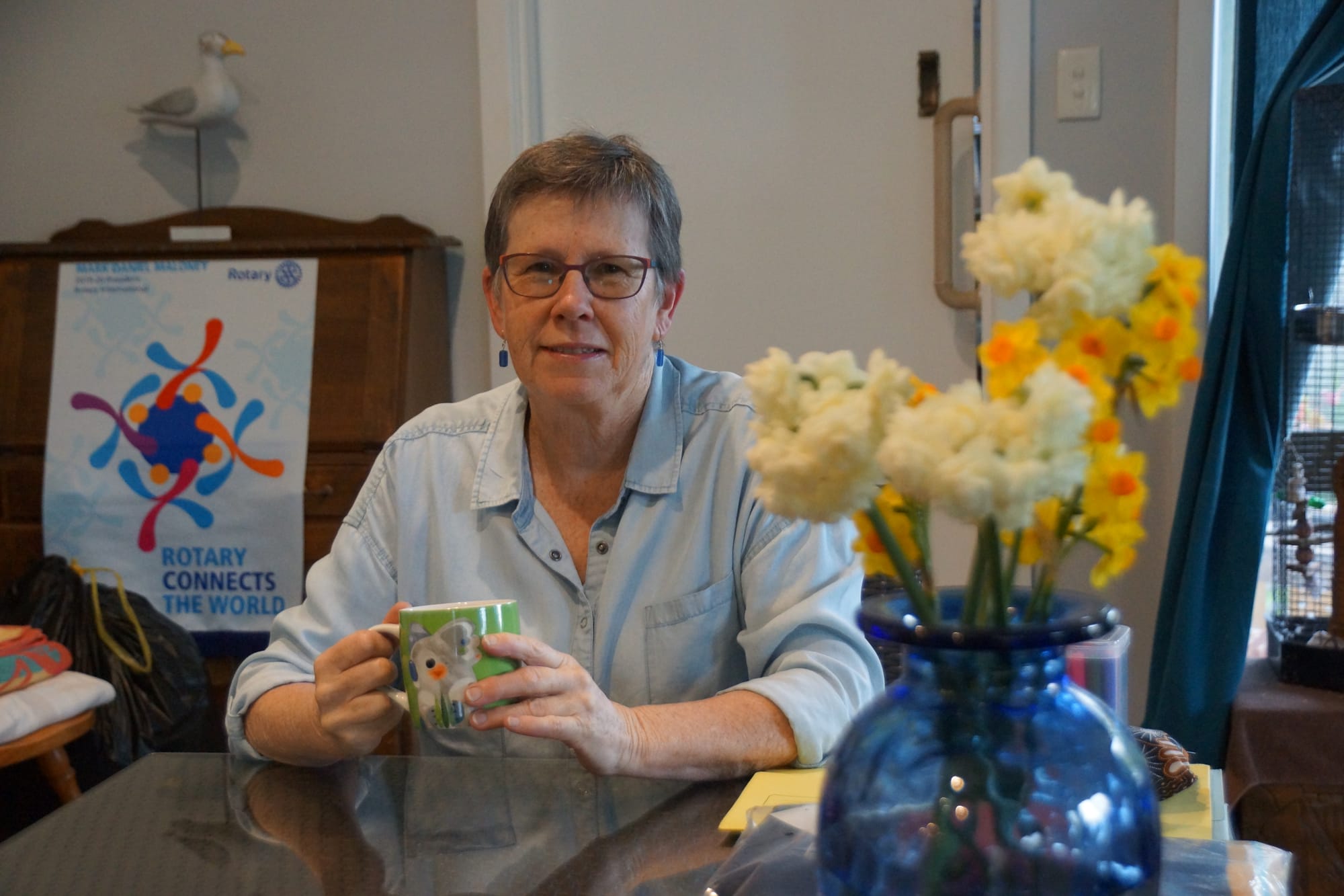 A cuppa with Dom ... Dom's cuppa this week is with Numurkah Rotary's immediate past president Lorraine Greenwood.