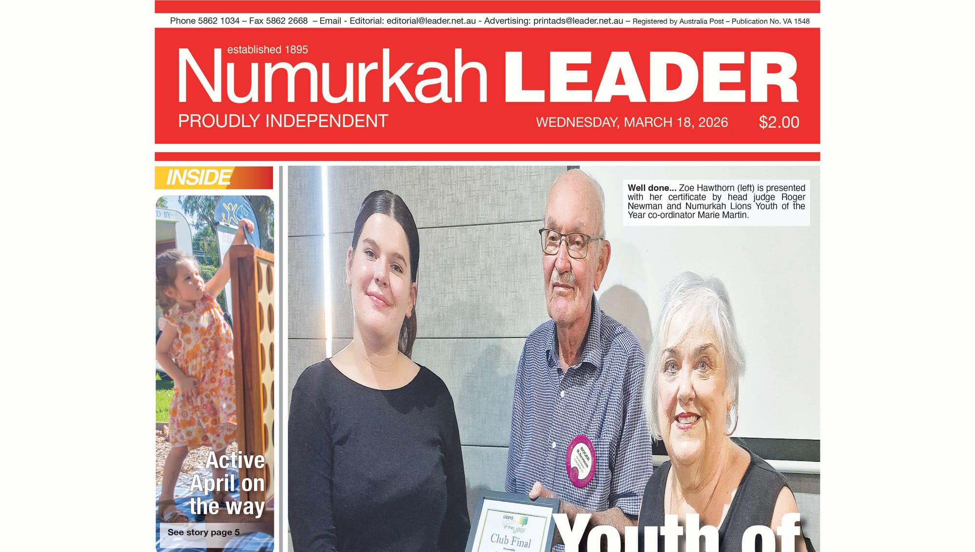 Numurkah Leader Digital Edition March 18 2026