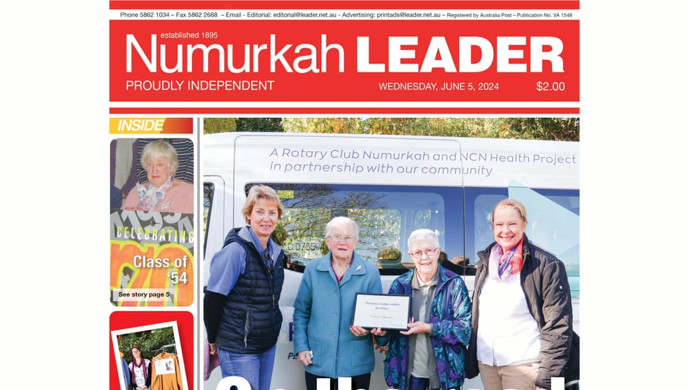 Numurkah Leader Digital Edition June 5 2024 post image