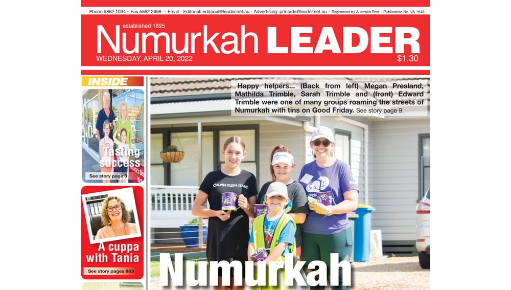 Numurkah Leader digital edition: April 20 2022 post image