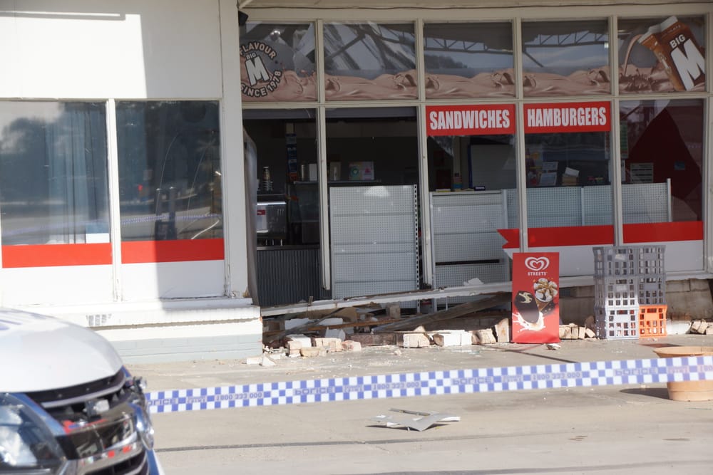 Roadhouse ram raid sparks grass fire post image