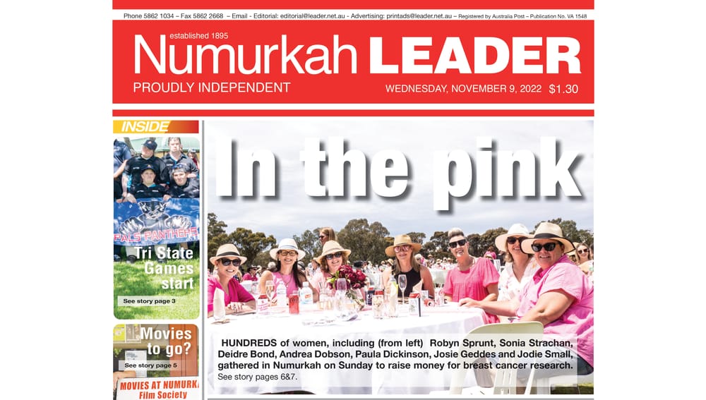 Numurkah Leader digital edition: November 9 2022 post image