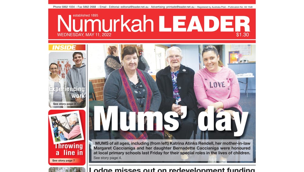 Numurkah Leader digital edition: May 11 2022 post image