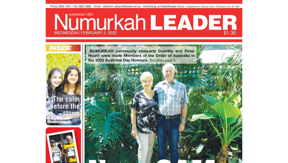 Numurkah Leader digital edition: February 2 2022 post image