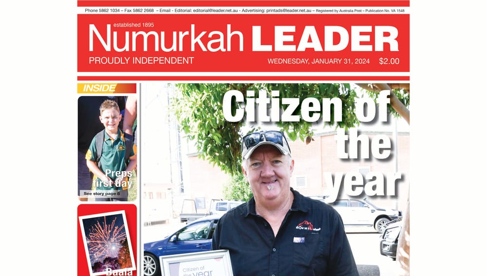 Numurkah Leader digital edition: January 31 2024 post image