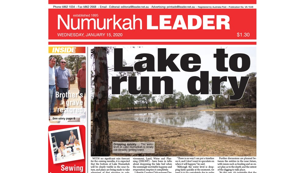 Numurkah Leader digital edition: January 15 2020 post image