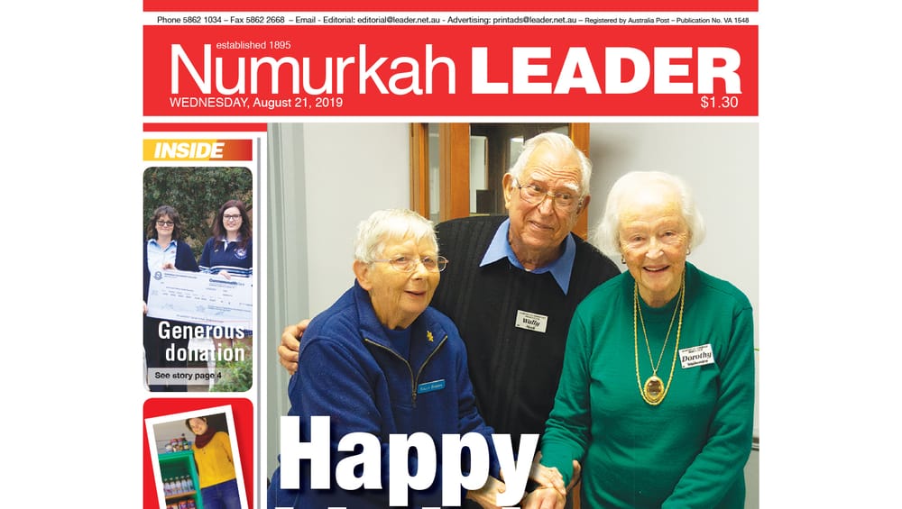 Numurkah Leader digital edition: August 21 2019 post image