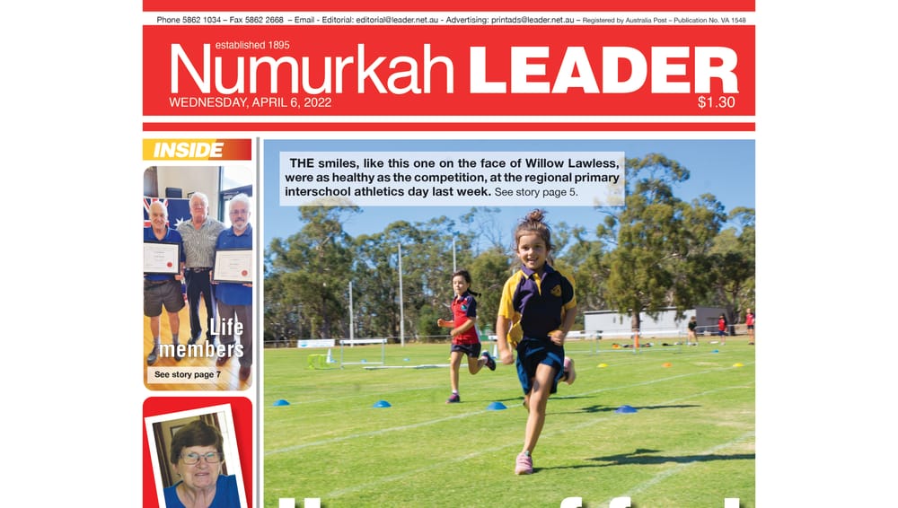 Numurkah Leader digital edition: April 6 2022 post image