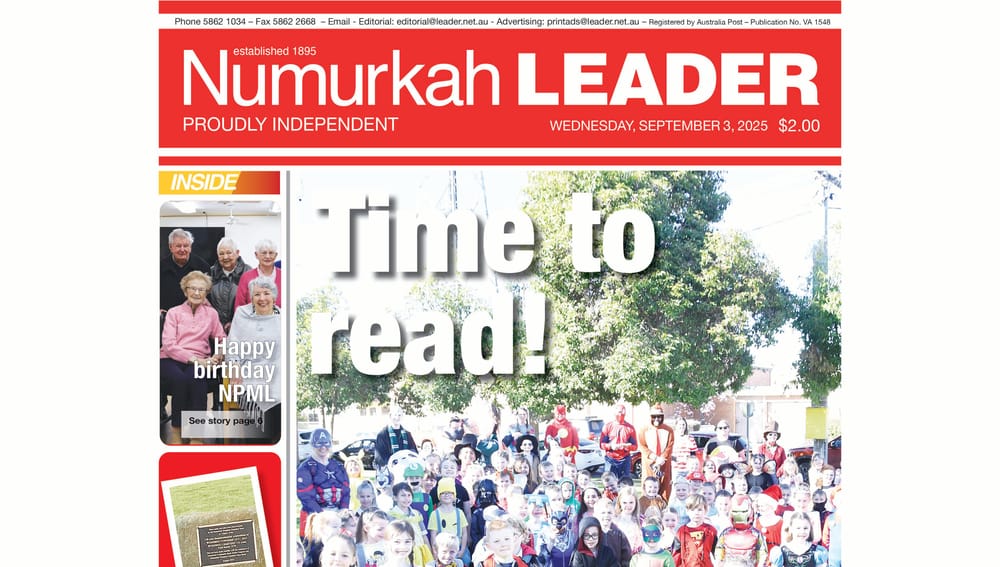 Numurkah Leader Digital Edition September 3 2025 post image