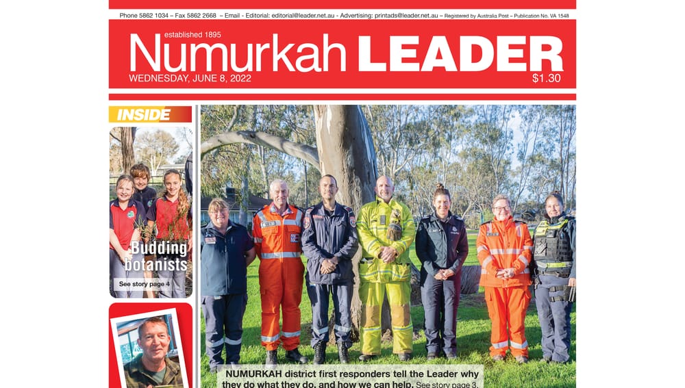 Numurkah Leader digital edition: June 8 2022 post image