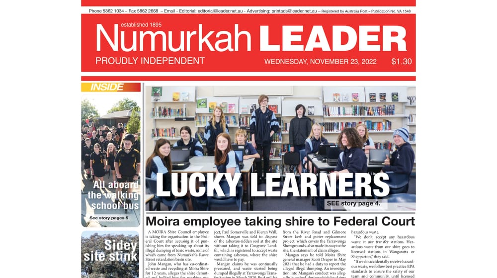 Numurkah Leader digital edition: November 23 2022 post image