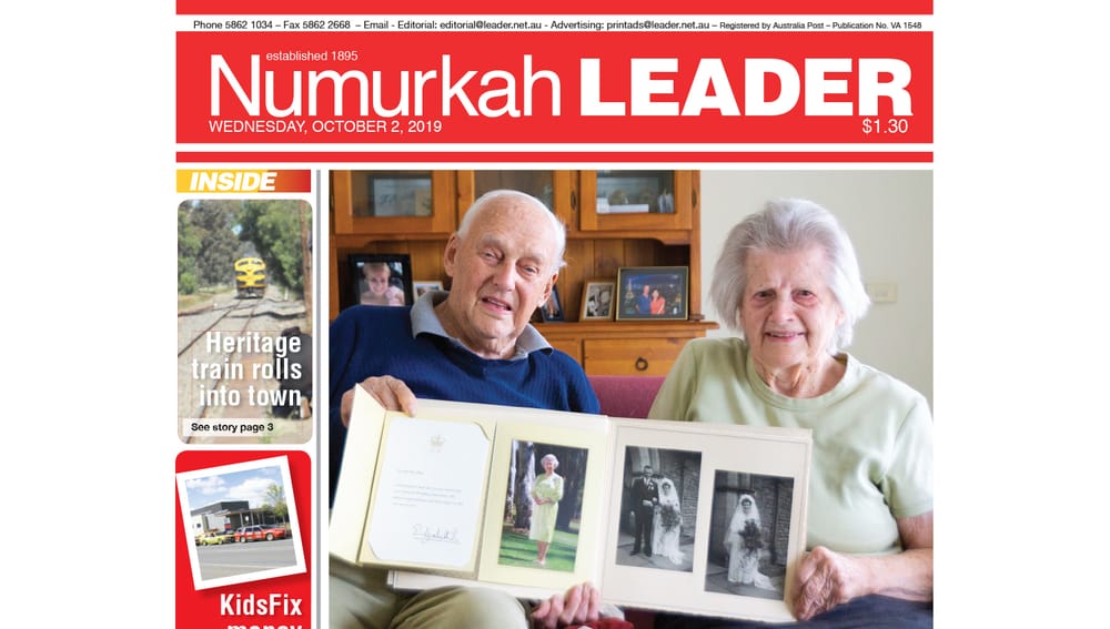 Numurkah Leader digital edition: October 2 2019 post image