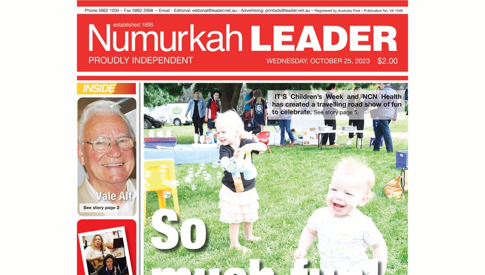 Numurkah Leader digital edition: October 25 2023 post image