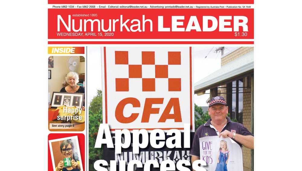 Numurkah Leader digital edition: April 15 2020 post image