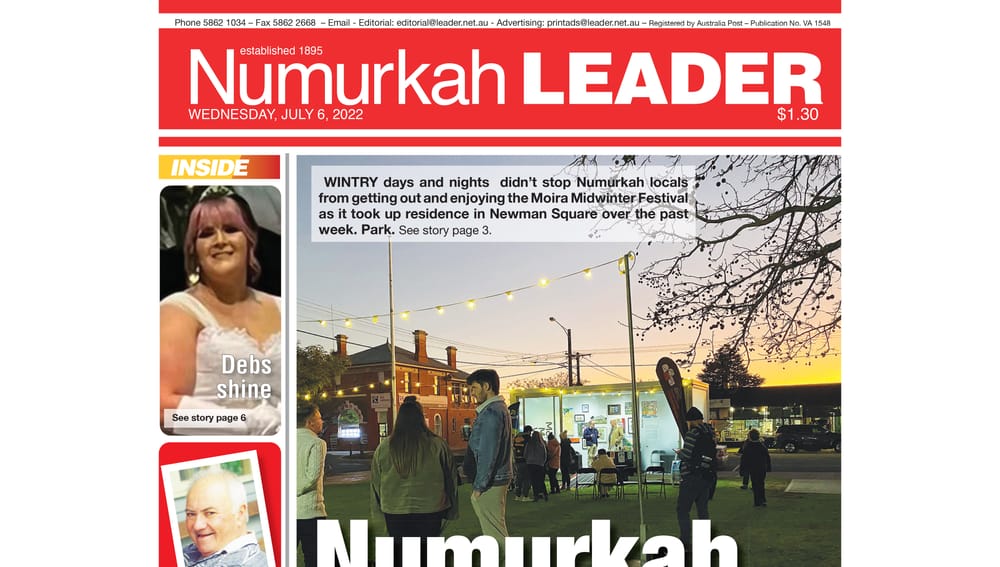 Numurkah Leader digital edition: July 6 2022 post image