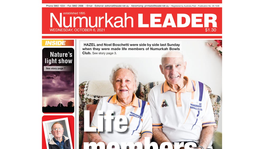 Numurkah Leader digital edition: October 6 2021 post image