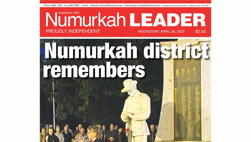 Numurkah Leader Digital Edition April 30 2025 post image
