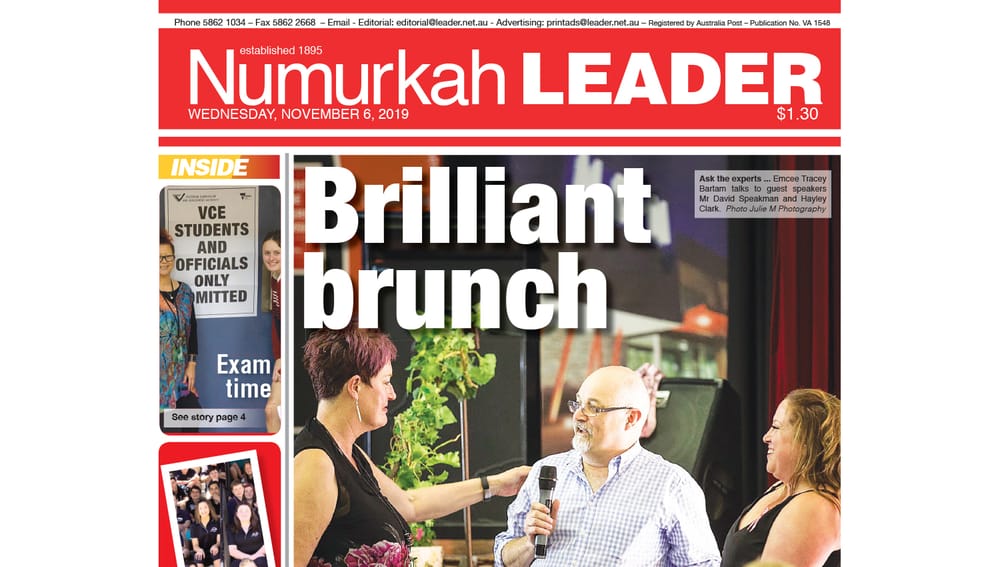 Numurkah Leader digital edition: November 6 2019 post image