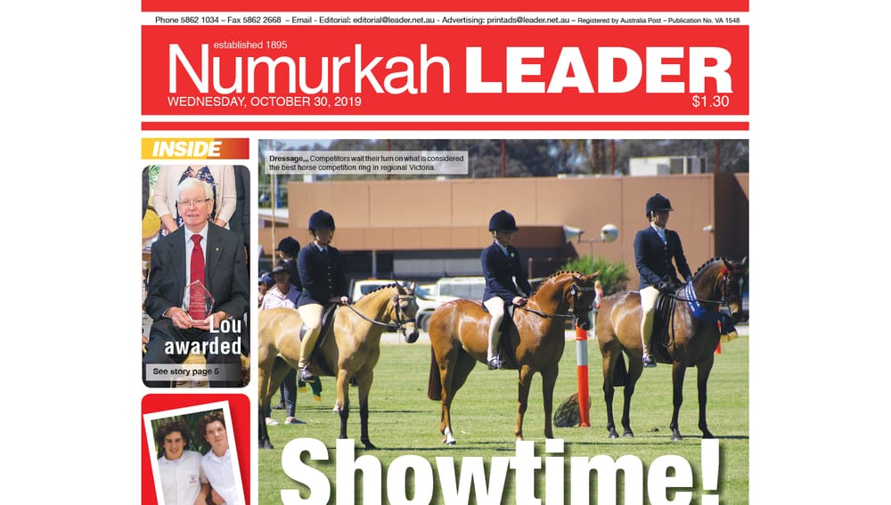Numurkah Leader digital edition: October 30 2019 post image