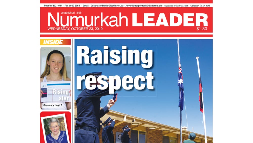 Numurkah Leader digital edition: October 23 2019 post image