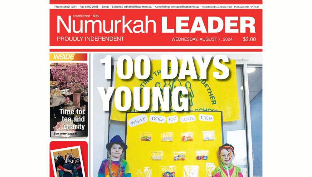 Numurkah Leader Digital Edition August 7 2024 post image