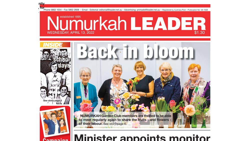 Numurkah Leader digital edition: April 13 2022 post image