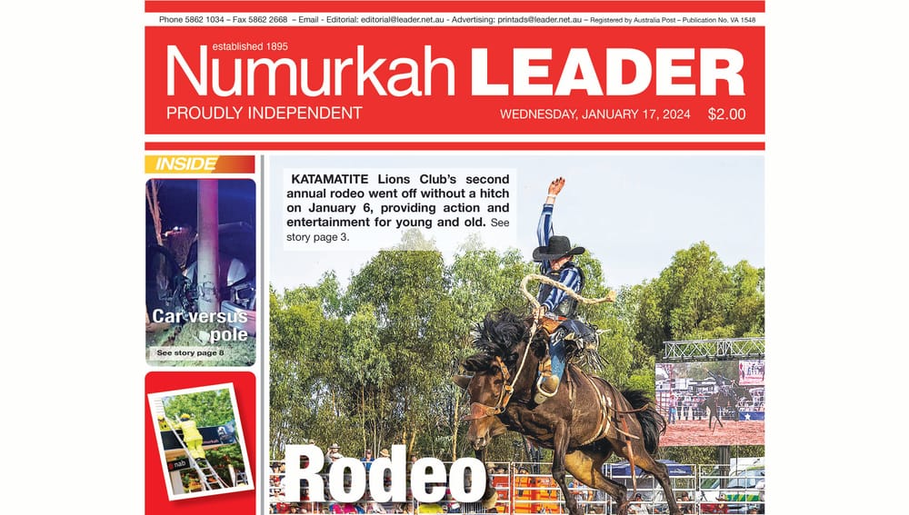 Numurkah Leader digital edition: January 17 2024 post image