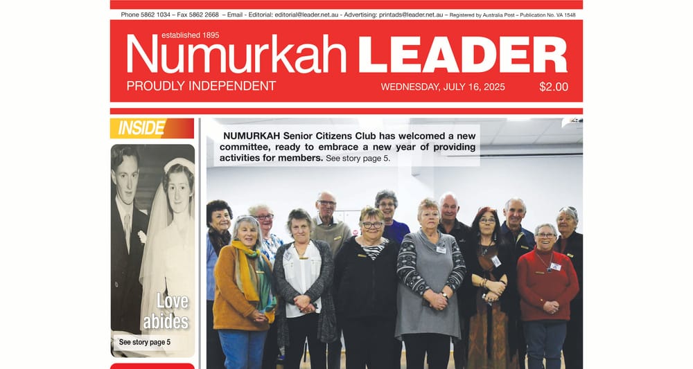 Numurkah Leader Digital Edition July 16 2025 post image